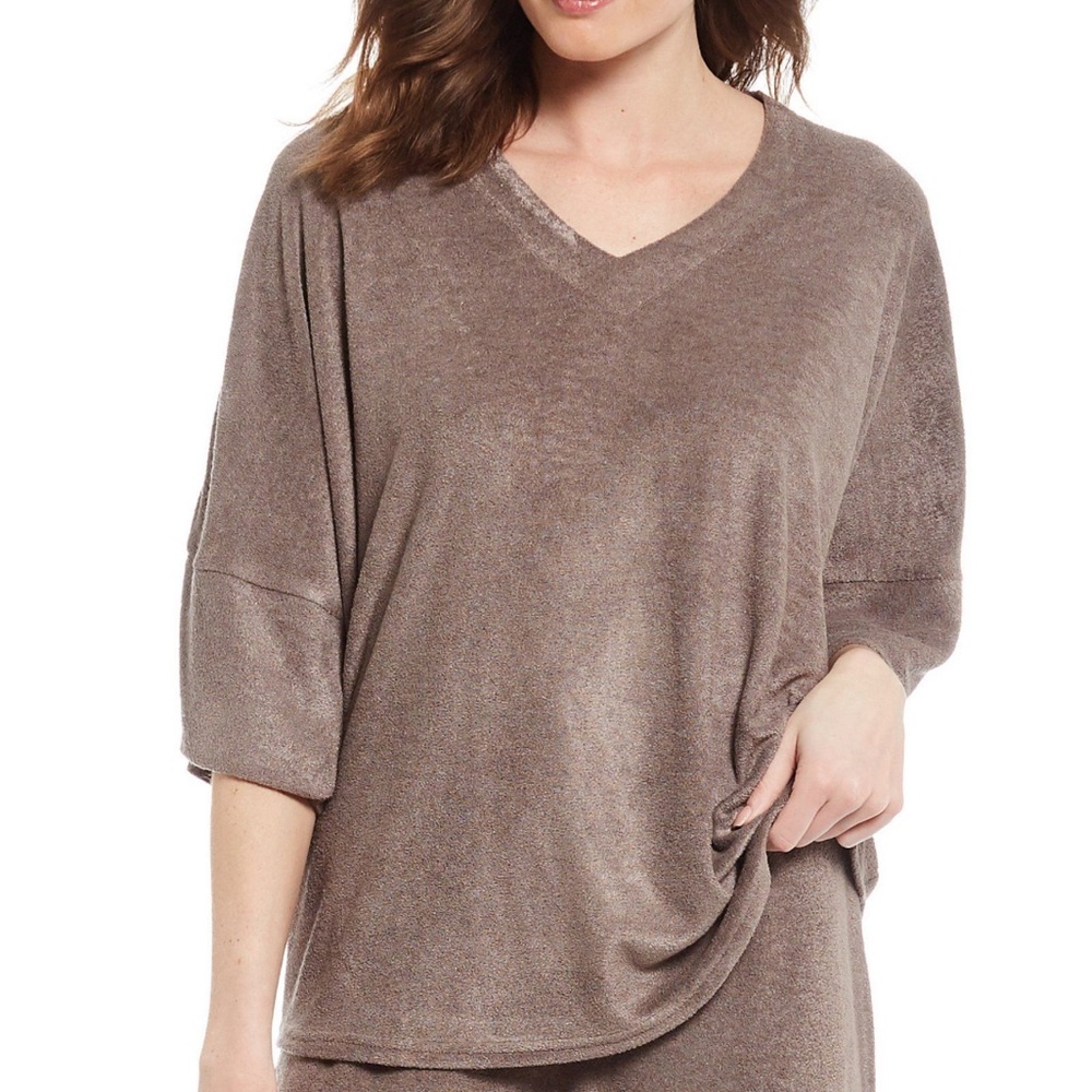 Natori Brown Terri clothe top size medium